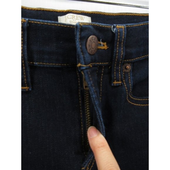 J Crew Jeans 24 Skinny Denim Pants Stretch Preppy Dark Wash Cotton - Picture 2 of 9